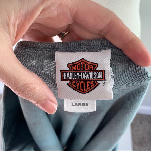 4/$24 Harley-Davidson Tie Dye Wide Neck Graphic Tee - Picture 9 of 11